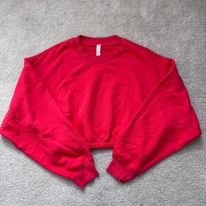 devotion cropped Crewneck Sweatshirt